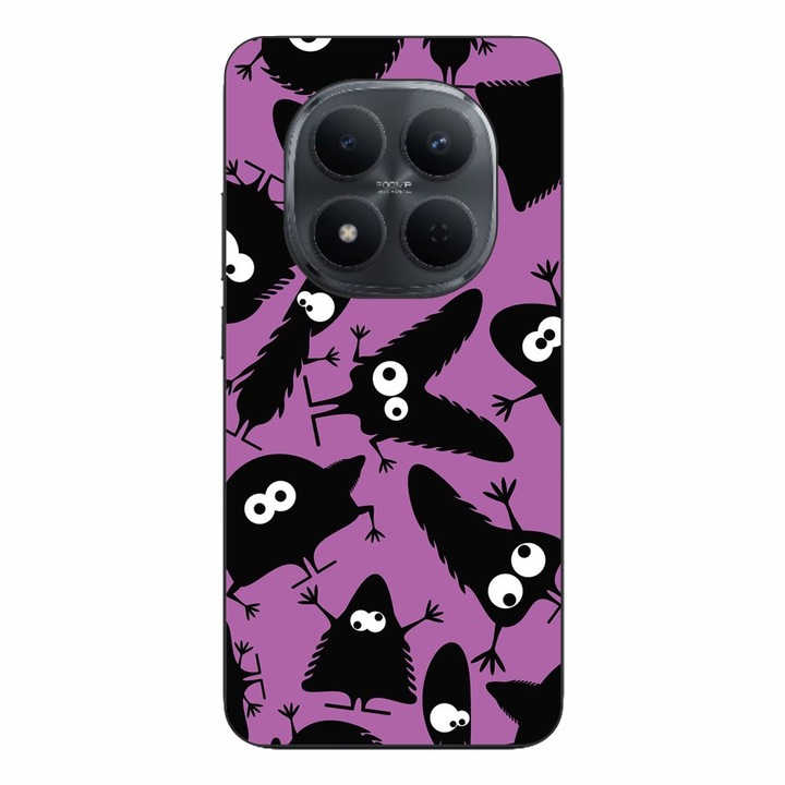 Husa compatibila cu Xiaomi Redmi Note 15 Pro Plus Silicon Gel Tpu Model Monstri Negri