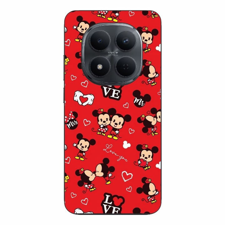Husa compatibila cu Xiaomi Redmi Note 15 Pro 5G Silicon Gel Tpu Model Mickey Love Pattern Rosie