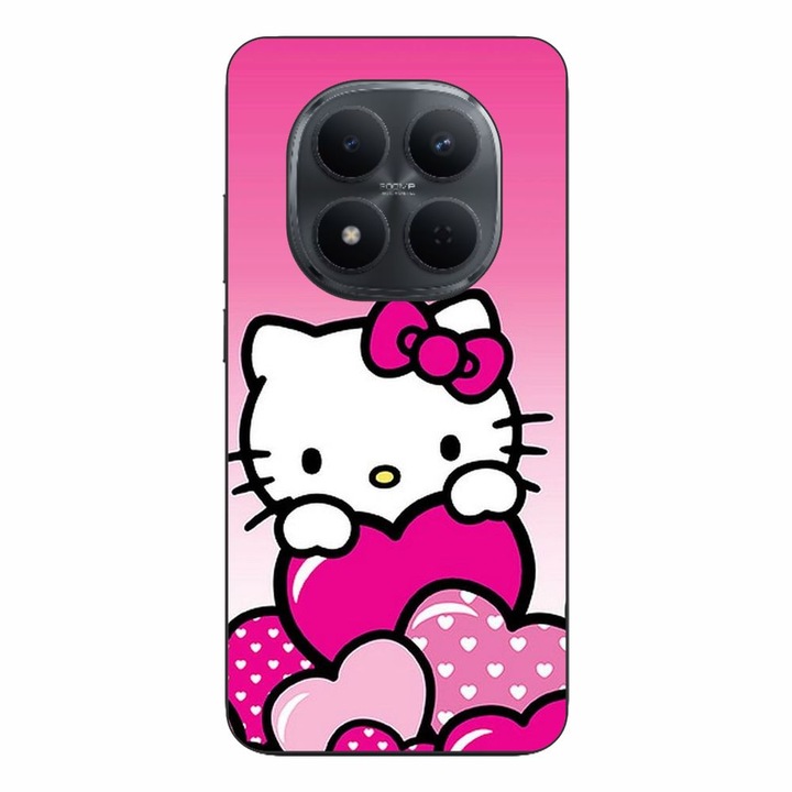 Husa compatibila cu Xiaomi Redmi Note 15 Pro Plus Silicon Gel Tpu Model Hello Kitty Pink Hearts
