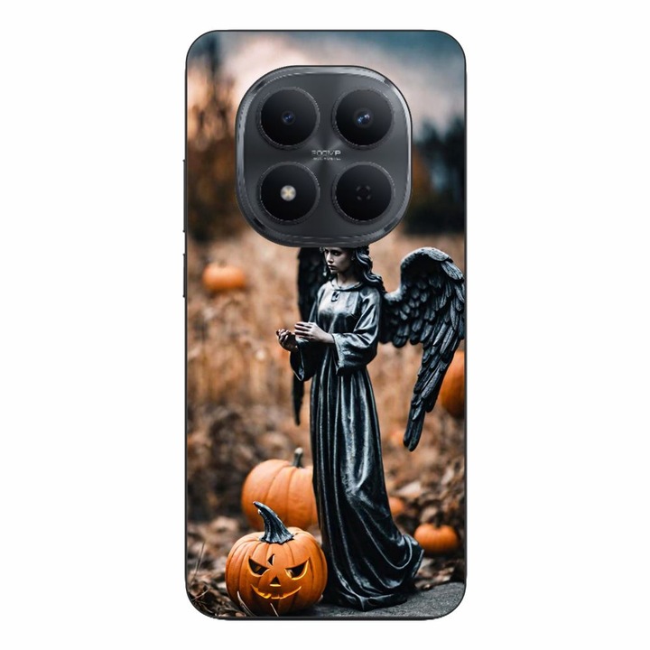 Husa compatibila cu Xiaomi Redmi Note 15 Pro Plus Silicon Gel Tpu Model Halloween Dovleacul Ingerului
