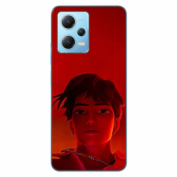 Husa compatibila cu Xiaomi Redmi Note 12 5G Silicon Gel Tpu Model KPop Demon Hunters Jinu Red