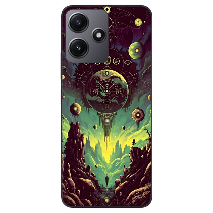 Husa compatibila cu Xiaomi Redmi 12 5G Silicon Gel Tpu Model Mystical Planet