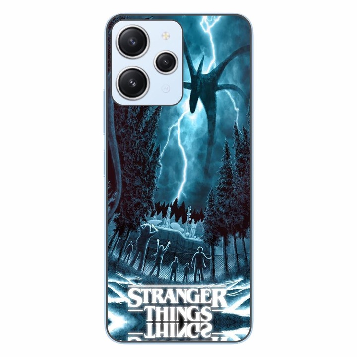 Husa compatibila cu Xiaomi Redmi 12 4G Silicon Gel Tpu Model Stranger Things Storm Monster