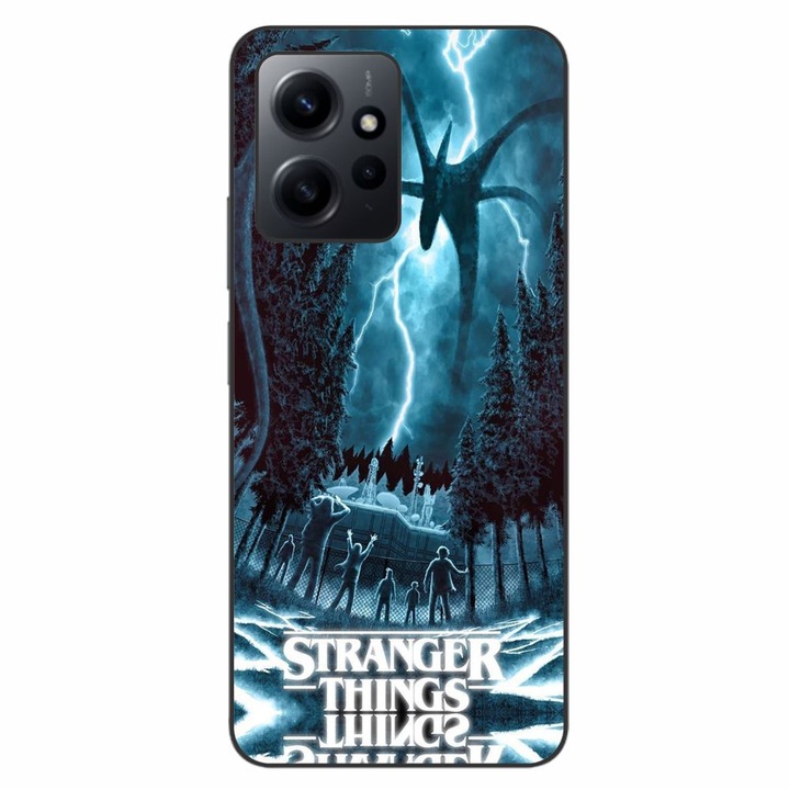 Husa compatibila cu Xiaomi Redmi Note 12 4G Silicon Gel Tpu Model Stranger Things Storm Monster