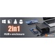 Reagle Carcasa HDD SSD 2.5 3.5 – Dock USB SATA Hub USB 3.0 Alimentare 24W Compatibil PC Laptop