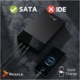 Reagle Carcasa HDD SSD 2.5 3.5 – Dock USB SATA Hub USB 3.0 Alimentare 24W Compatibil PC Laptop