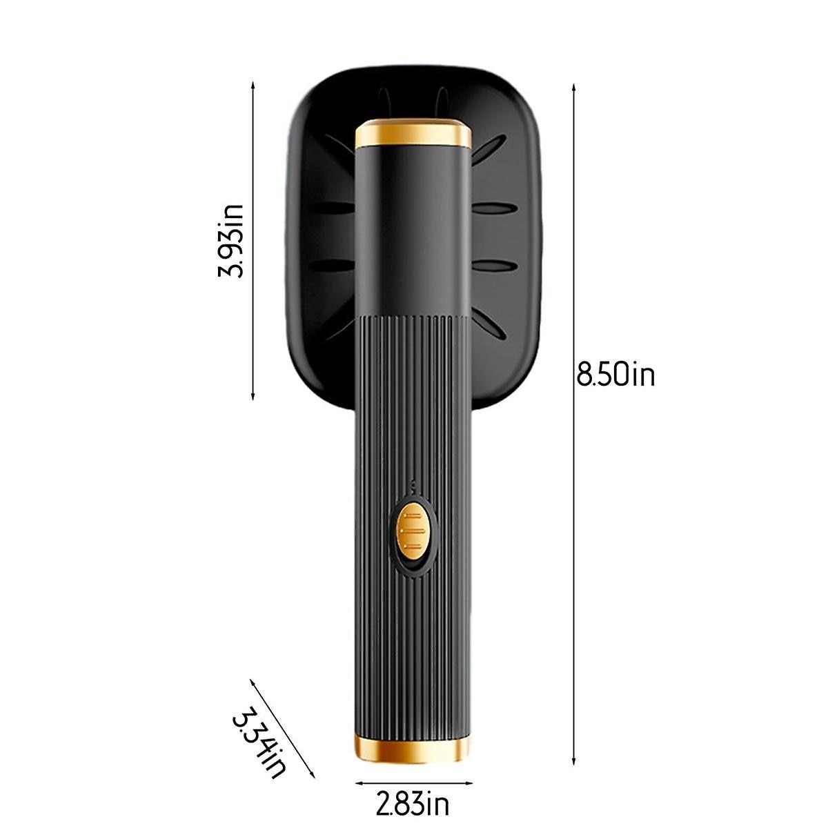 Fier de calcat cu aburi portabil, mini fier de calcat pentru voiaj, rotire 0-90-180°, talpa din aliaj de titan, rezervor 20ml, negru, 1 buc.