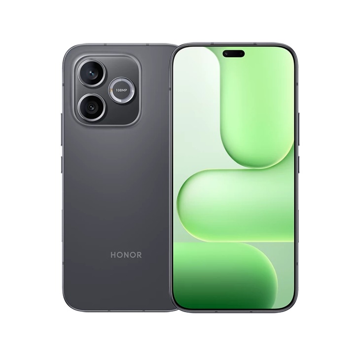 Honor 600 Lite 5G okostelefon, 8/128GB, Dual SIM, Bársonyfekete