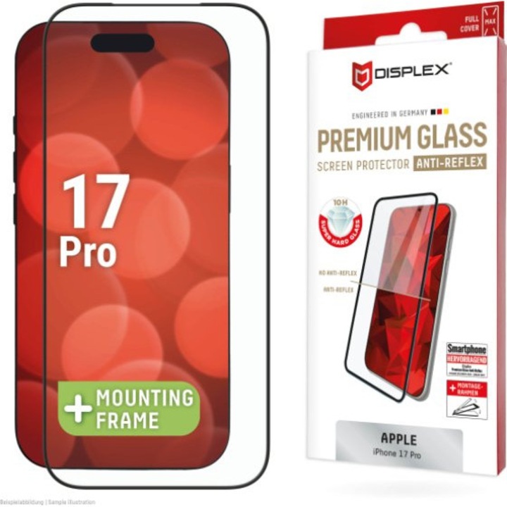 Folie protectie Displex pentru Iphone 17 Pro, transparenta, 10H, rezistenta la zgarieturi