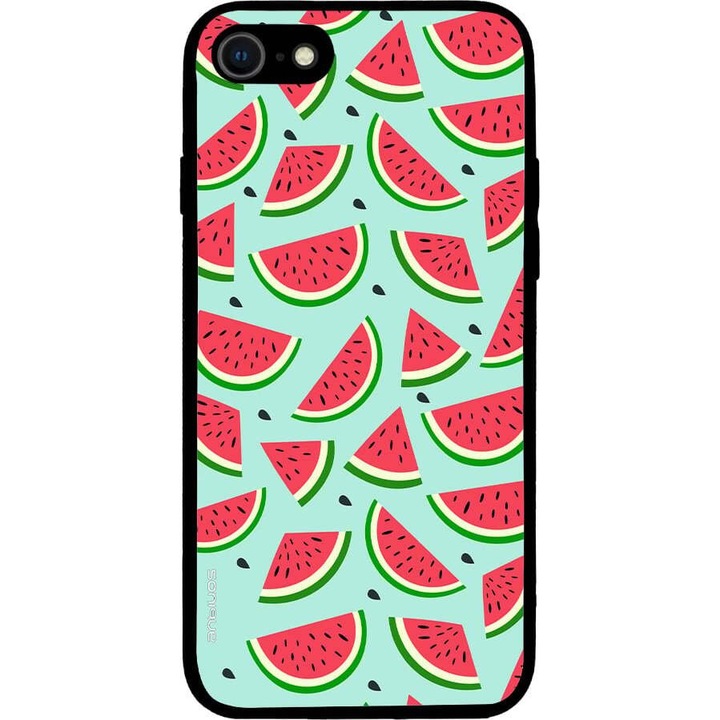 Husa telefon Sonique Fruit Series, imprimeu fructe, silicon, multicolor, pentru iPhone 7/8/SE 2020/SE 2022