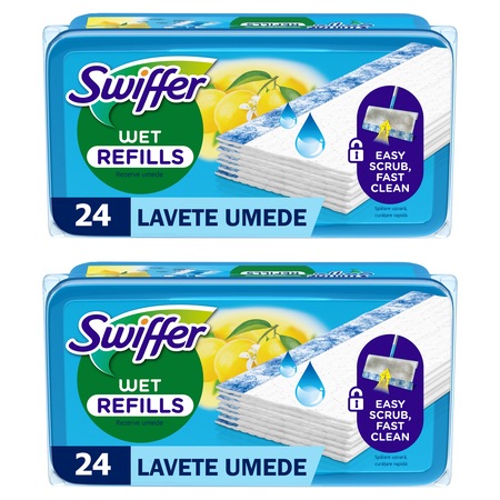 Rezerve lavete umede pentru pardoseala Swiffer Sweeper Lemon, 48