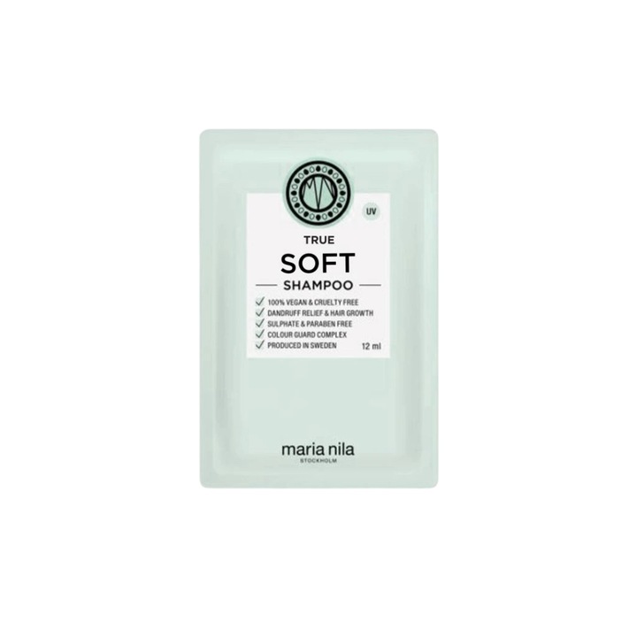 Sampon, Maria Nila, True Soft, Vegán, 12 ml