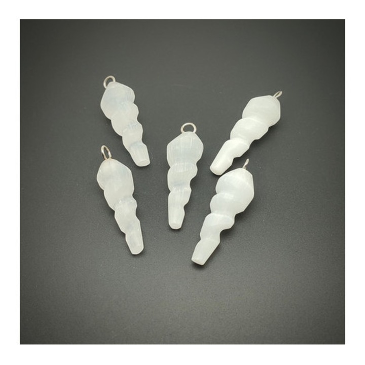 Szelenit spirál vágott medál