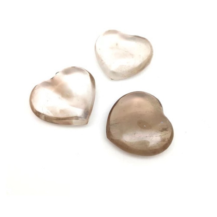 Сърце опушен кварц AA 3-4см (MDG)