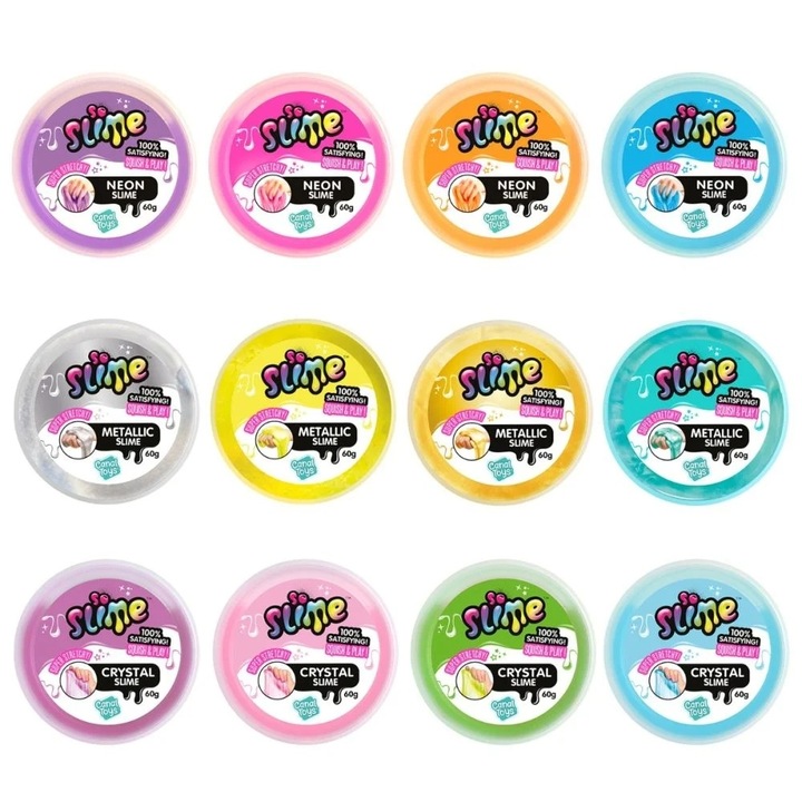 Slime colorat de colectie, So Slime Diy, Squish & Play, Diverse modele, Pentru copii, Multicolor