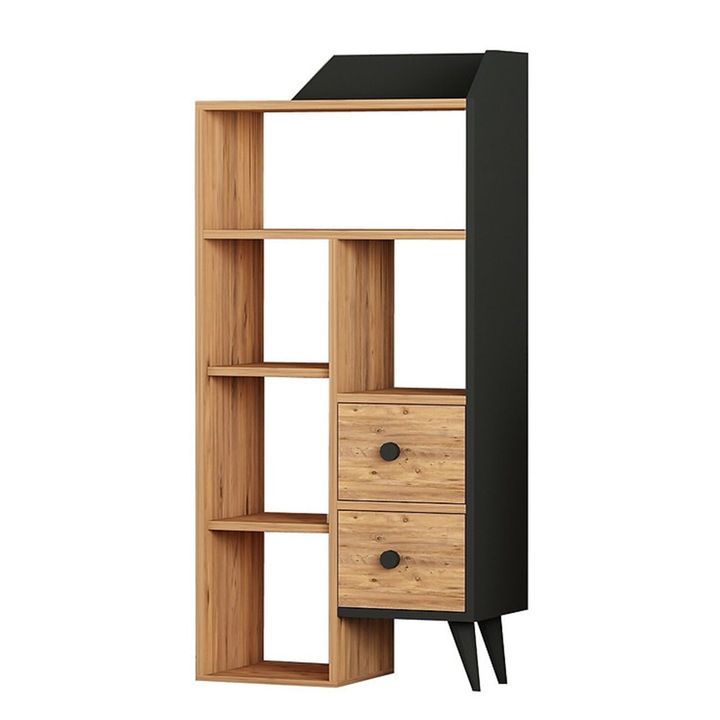 Fiókos szekrény 61x30x130 cm barna FUR1870-2