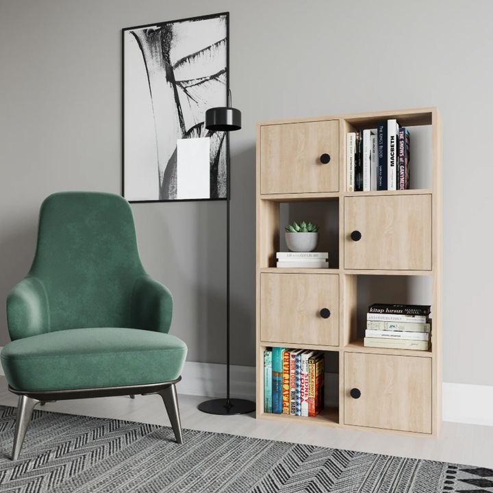 Polcos szekrény 72x25x123cm barna FUR1956-2