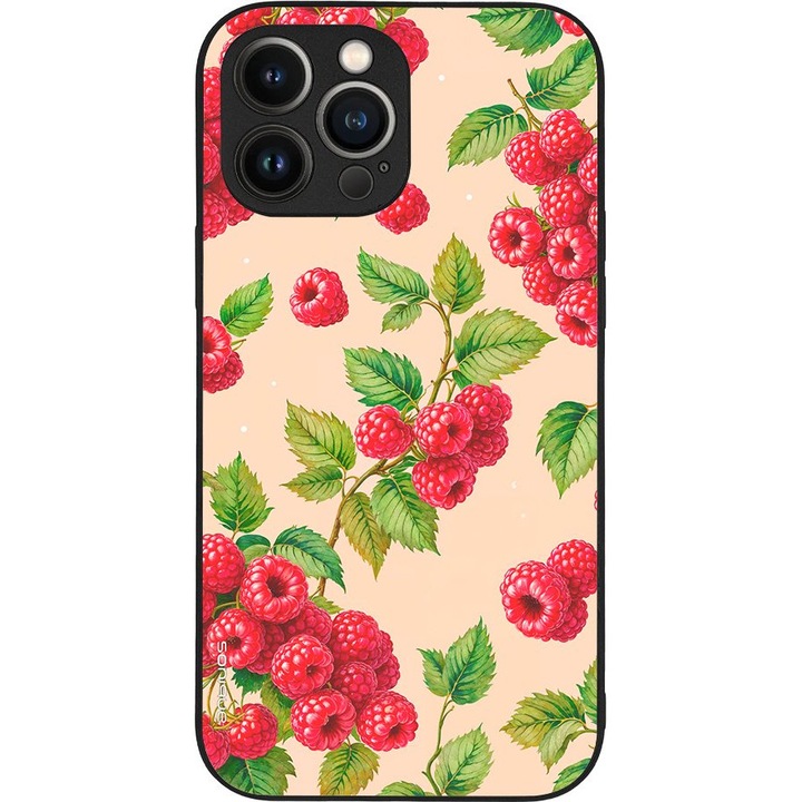 Husa telefon Sonique Fruit Series, pentru Apple iPhone 13 Pro Max, silicon, imprimeuri cu fructe, multicolor