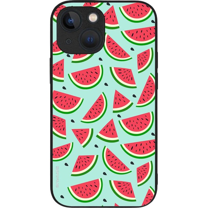 Husa telefon Sonique Fruit Series, design fructe, silicon, multicolor, pentru Apple iPhone 13 Mini