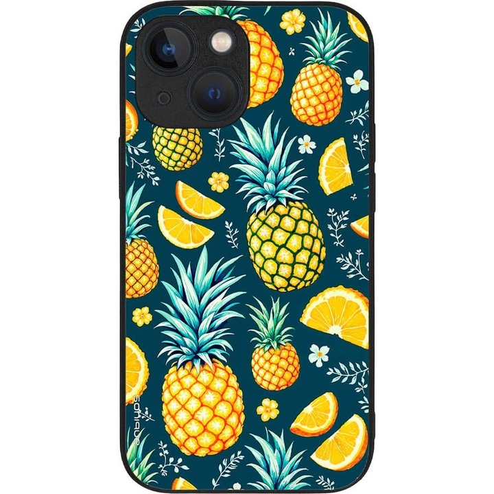 Husa telefon Sonique Fruit Series, ananas, silicon, pentru Apple iPhone 13 Mini