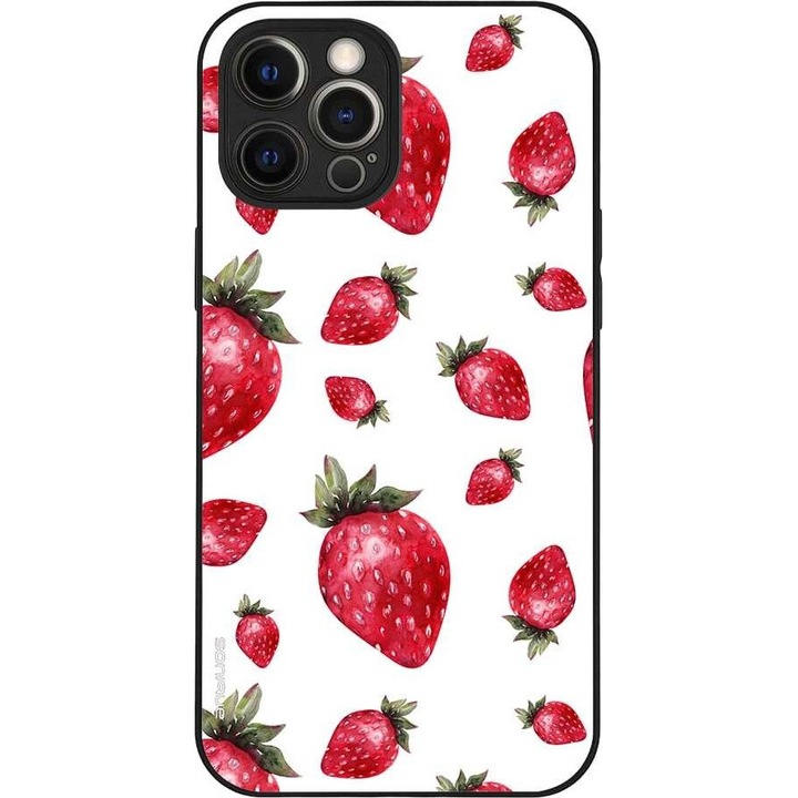 Husa telefon Sonique Fruit Series, design fructe, silicon, multicolor, pentru Apple iPhone 12 Pro Max