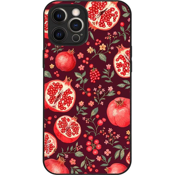 Husa telefon Sonique Fruit Series pentru Apple iPhone 12 Pro Max, silicon, imprimeuri cu fructe, multicolor