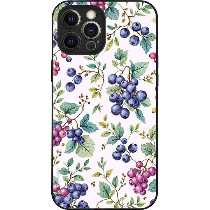 Husa telefon Sonique Fruit Series, pentru Apple iPhone 12 Pro Max, imprimeu fructe, silicon, multicolor