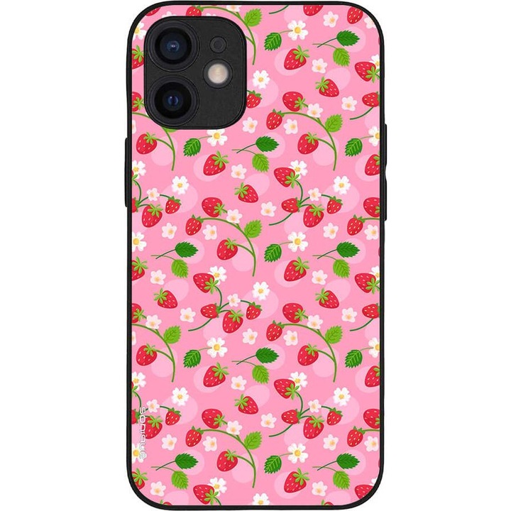 Husa telefon Sonique Fruit Series, pentru Apple iPhone 12 Mini, imprimeu fructe, silicon, multicolor