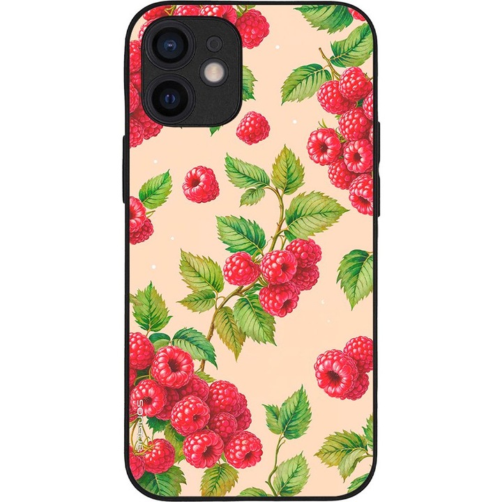 Husa telefon Sonique Fruit Series, imprimeu fructe, silicon, antisoc, pentru Apple iPhone 12 Mini