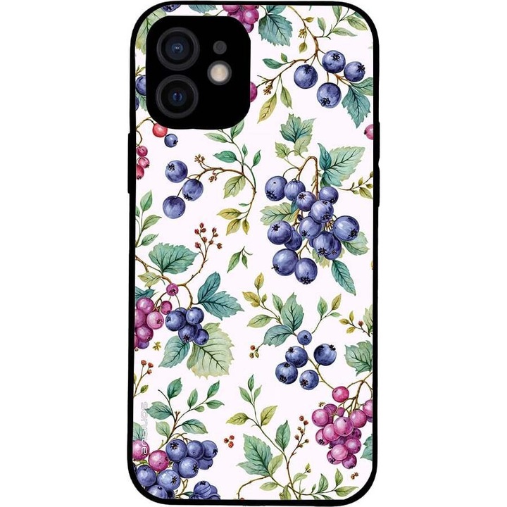 Husa telefon Sonique Fruit Series, imprimeu fructe, silicon, multicolor, pentru Apple iPhone 12