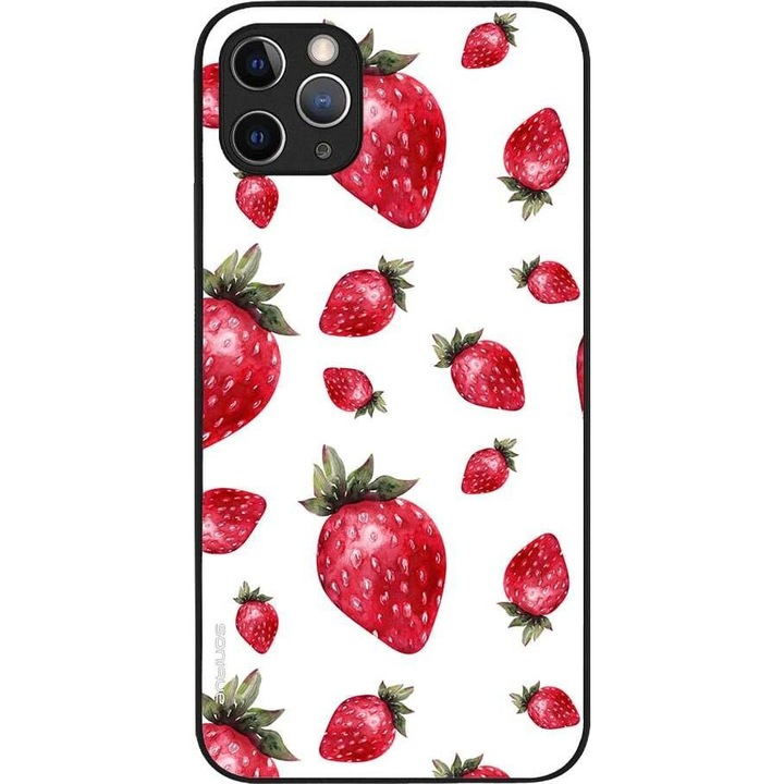 Husa telefon Sonique Fruit Series, pentru Apple iPhone 11 Pro Max, design fructe, silicon, multicolor