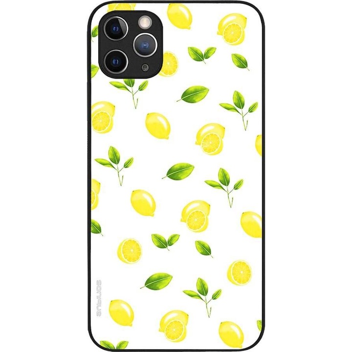 Husa telefon Sonique Fruit Series, pentru Apple iPhone 11 Pro Max, imprimeu fructe, silicon, multicolor