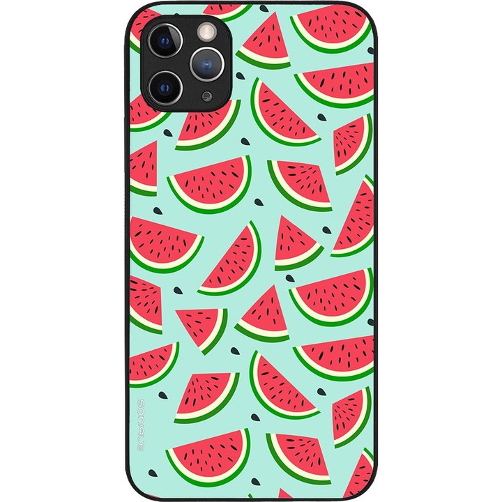 Husa telefon Sonique Fruit Series, design fructe, silicon, multicolor, pentru Apple iPhone 11 Pro Max