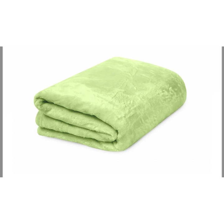 Patura pufoasa, verde, 150x200 cm