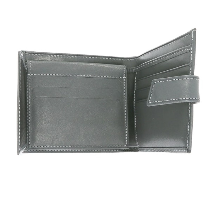 Portofel bărbătesc Janette, piele naturală, gri, 11x10cm