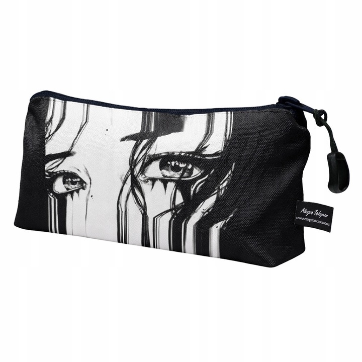 Penar Allbag cu imprimeu SAD EYES, 22x10cm, pentru baieti si fete, poliester
