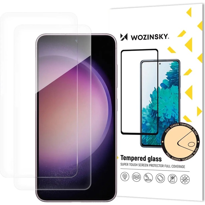 Folie protectie Wozinsky pentru Xiaomi Redmi Note 14 5G / Note 14 4G, set 2 bucati, transparent, sticla temperata 9H