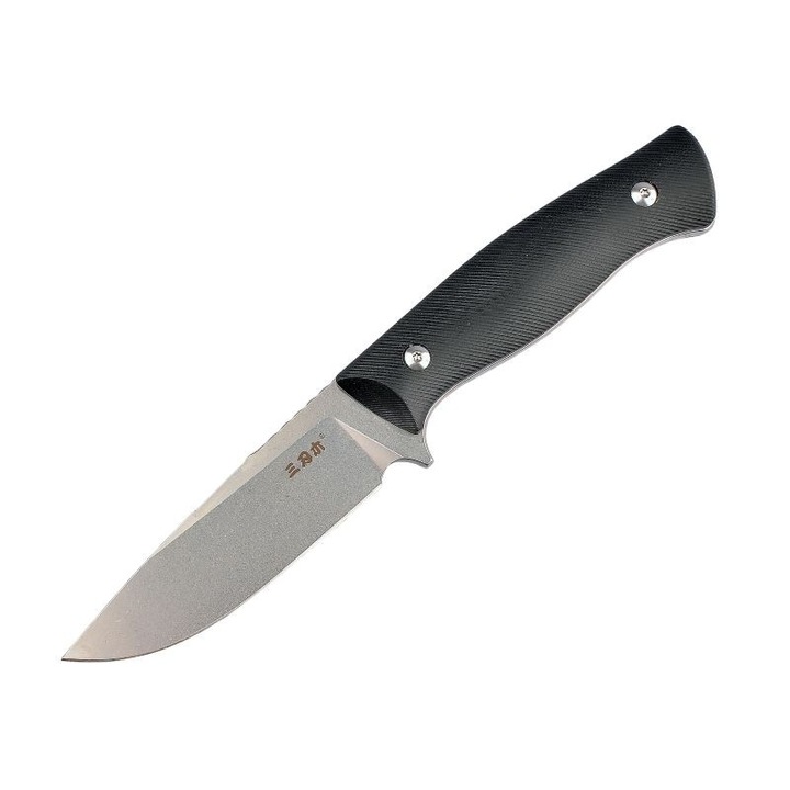 Cutit fix Sanrenmu S788, lama din otel inoxidabil VG10, maner G10, teaca inclusa, 230mm