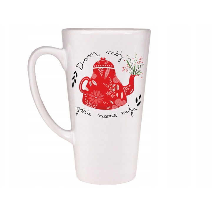 Cana latte Allbag, 450ml, 15x9x6cm, diverse modele, set personalizat