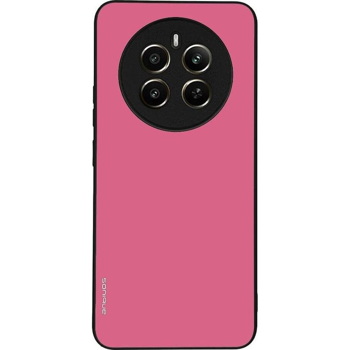Husa telefon Sonique ColorBloc Series, roz, silicon, antisoc, pentru Realme 12 Plus 5G