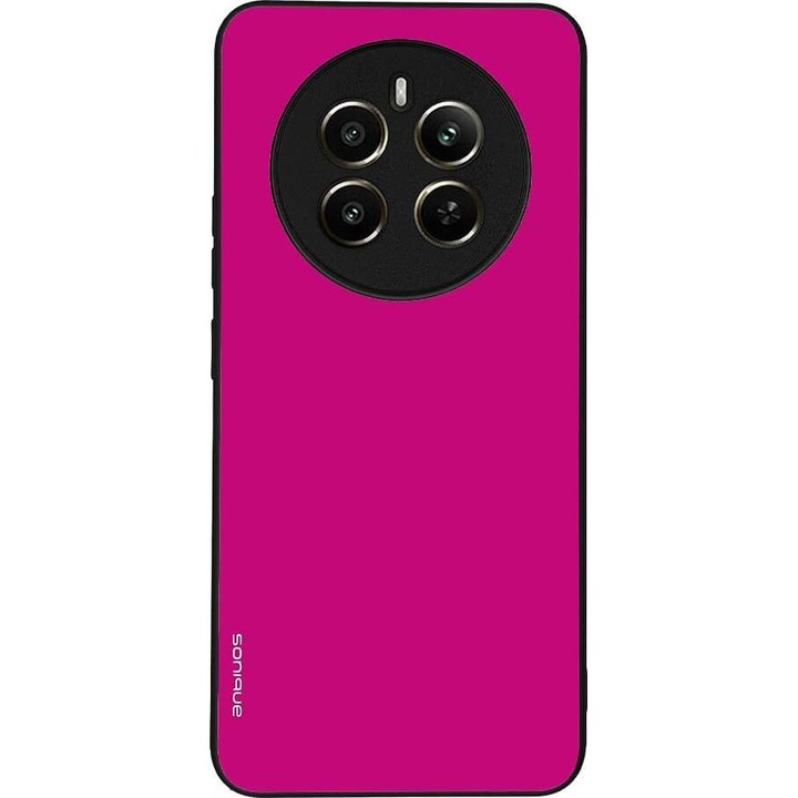 Husa telefon Sonique ColorBloc Series, protectie extra, antiderapant, roz, pentru Realme 12 Plus 5G
