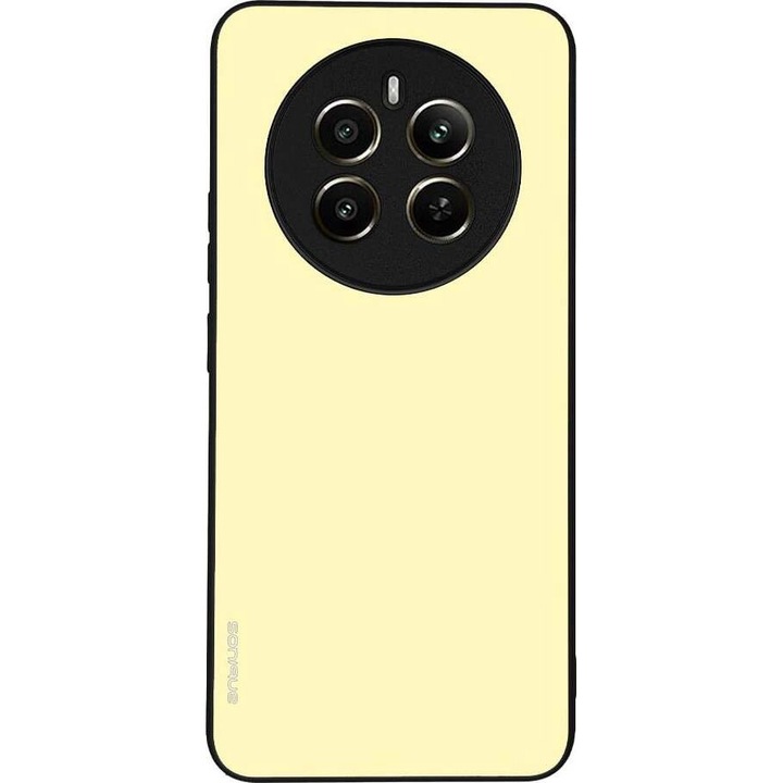Husa telefon Sonique ColorBloc Series, galben, silicon cu acrilic, protectie antisoc, pentru Realme 12 Plus 5G