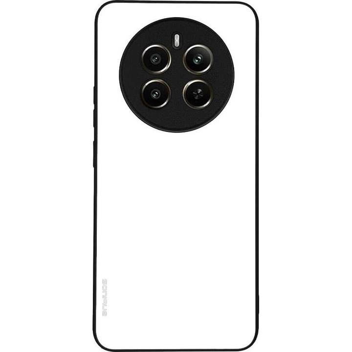 Husa telefon Sonique ColorBloc Series, alb, silicon, antisoc, pentru Realme 12 Plus 5G