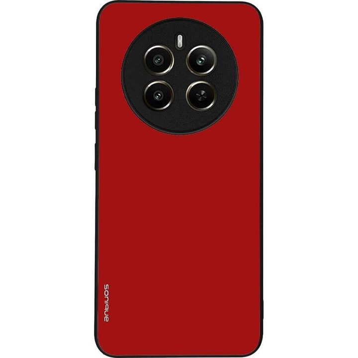 Husa telefon Sonique ColorBloc Series, rosie, silicon, antisoc, pentru Realme 12 Plus 5G