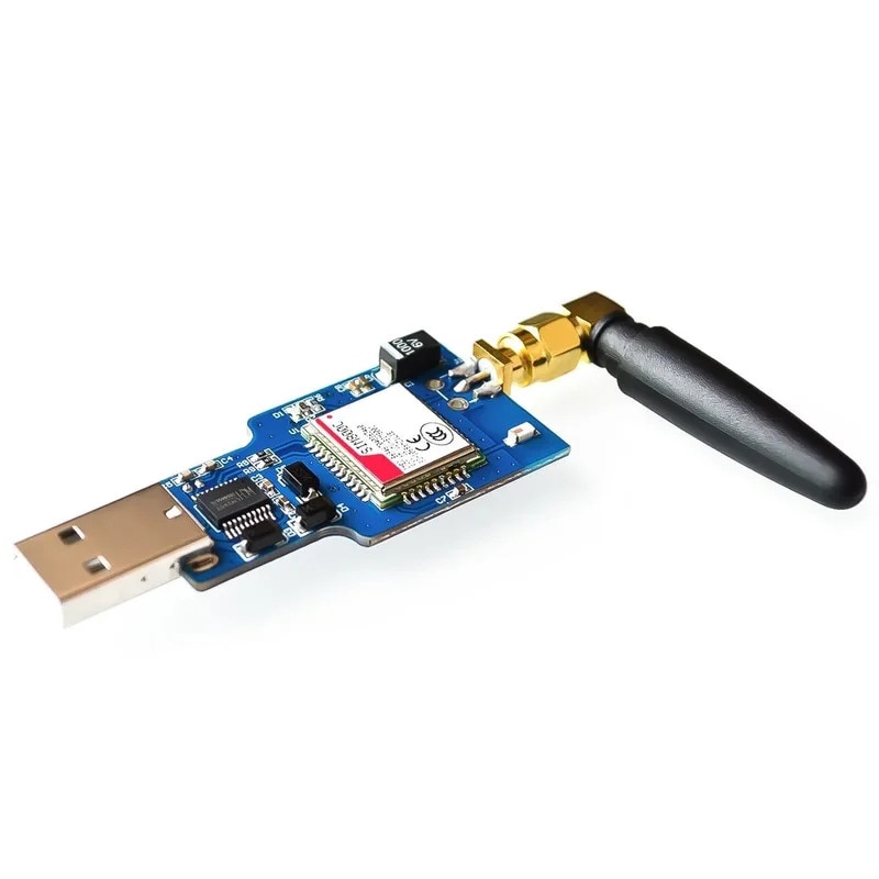 Modul GPRS USB GSM SIM800C cu Bluetooth, funcție SMS și apelare, antenă ...