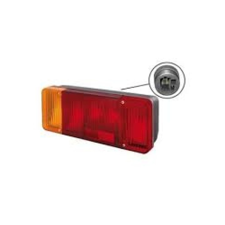 Lampa Stop Mars tech cu Mufa 5 Pin, 7 Deutz-fahr Agrotron, Fendt, multicolor