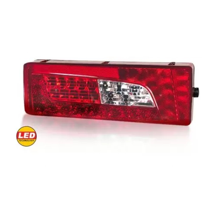 Lampa Stop LED Mars Tech cu mufă, 1 caracteristică, culoare negru, dimensiuni 10x15cm