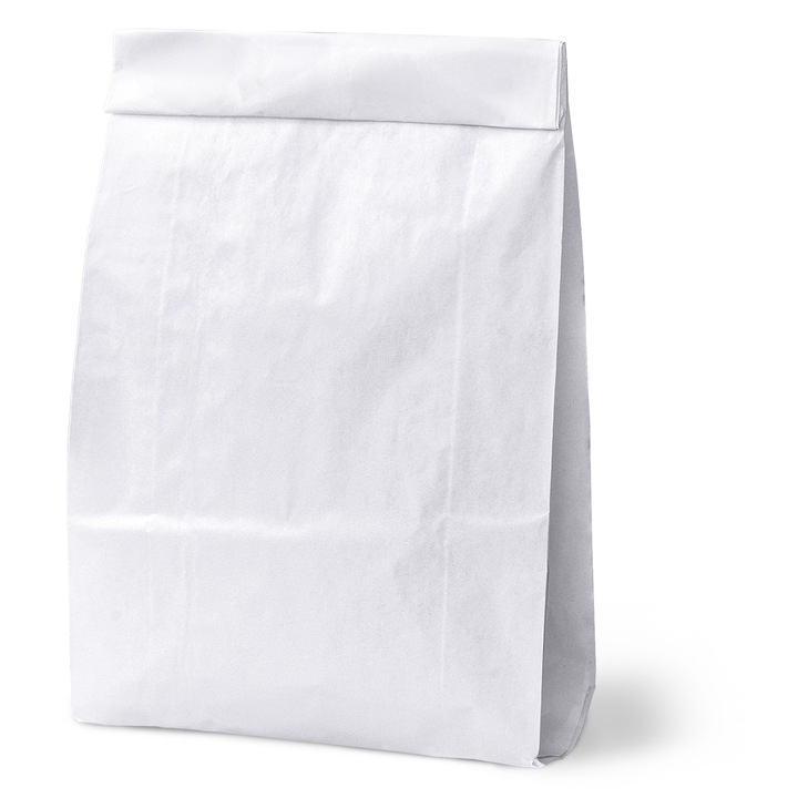 Set 1000 pungi alimentare Allbag, mari, 18x6x35 cm, albe