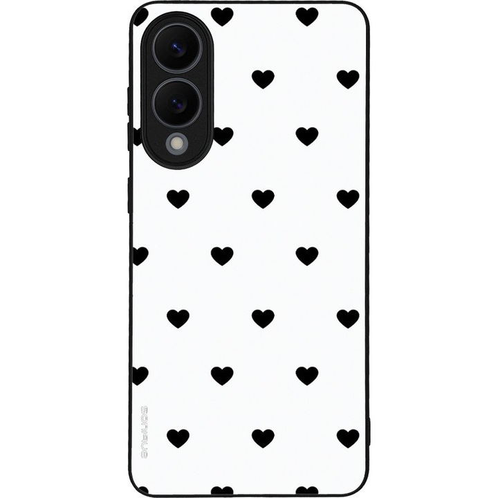 Husa telefon Sonique Heart Series, pentru Samsung Galaxy S25 Edge, silicon, alb