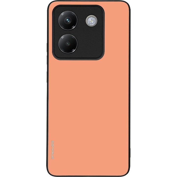 Husa telefon Sonique ColorBloc Series, coral, pentru Xiaomi Poco M7 Pro 5G, silicon, antisoc
